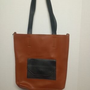 Elegant Brown and Black Tote Bag